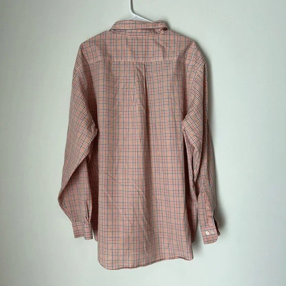 Brooks Brothers XL Peach and Blue Long Sleeve Shirt - Picture 2 of 2